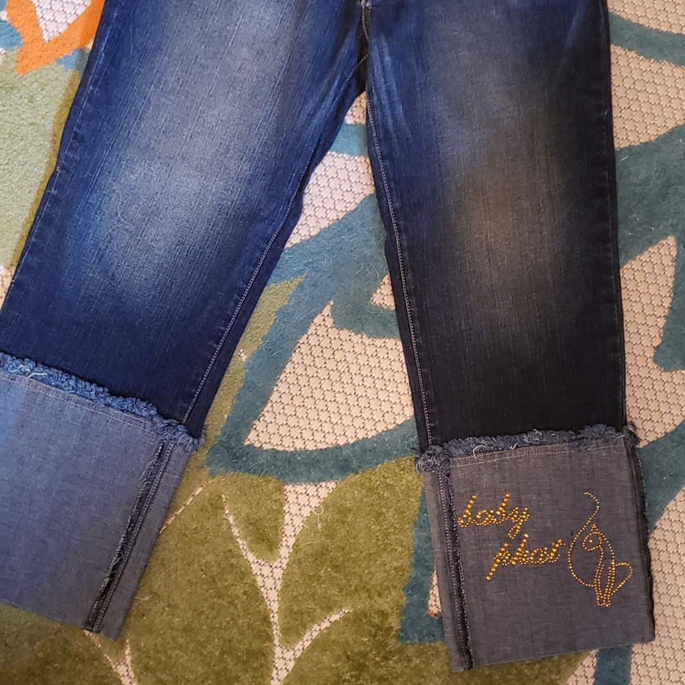 Baby Phat Cuffed Capri Length Jeans